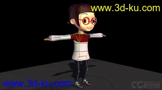 3D打印模型基础女孩 已初级绑定的图片