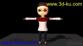 3D打印模型基础女孩 已初级绑定的图片