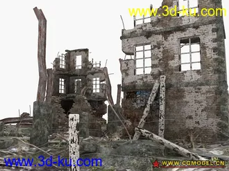 3D打印模型废墟的图片