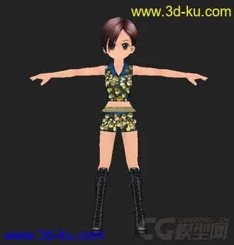 3D打印模型卡通类似劲舞团的图片