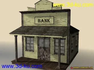 3D打印模型西部小银行的图片