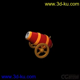 3D打印模型卡通大炮的图片