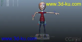 个人网上整理的练习K动画好用的绑定模型的图片