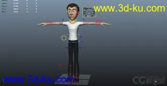 个人网上整理的练习K动画好用的绑定模型的图片