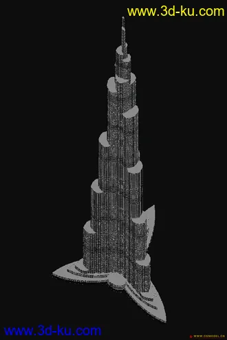 3D打印模型迪拜塔的图片