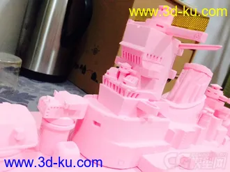 大和号战列舰，手工制作，免费模型下载的图片
