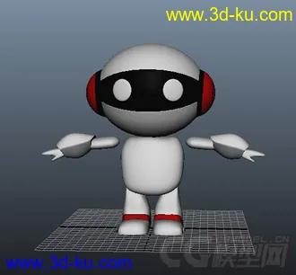 3D打印模型卡通可爱机器人的图片