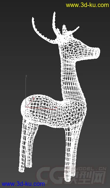 一只闪灯的麋鹿模型的图片2