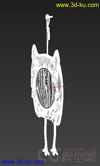 3D打印模型专属圣诞节喵咪挂钟的图片