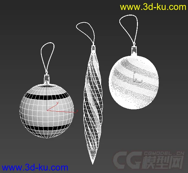 圣诞装饰小球模型的图片2