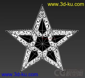 五角星装饰模型的图片