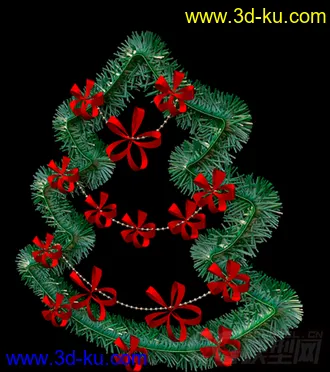 一棵圣诞树模型的图片