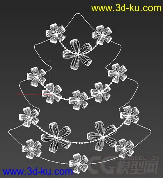 一棵圣诞树模型的图片