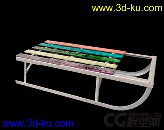 3D打印模型圣诞老人的雪橇车的图片