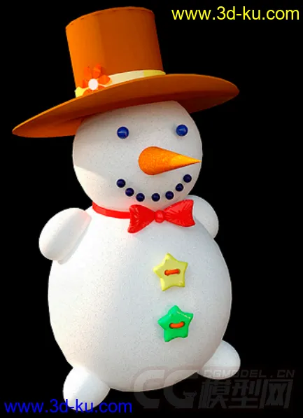 一个小雪人模型的图片1