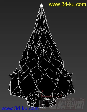 一棵水晶圣诞树模型的图片