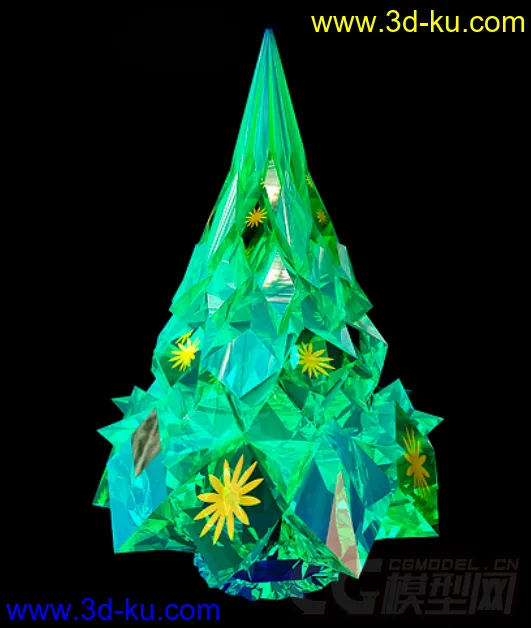 一棵水晶圣诞树模型的图片2