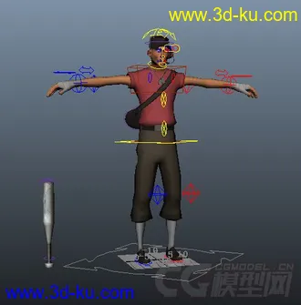 3D打印模型maya文件带绑定和贴图的图片