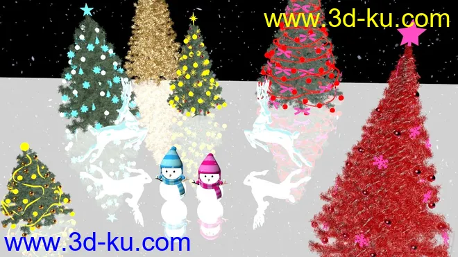 圣诞雪景·免费·祝大家双旦快乐模型的图片1