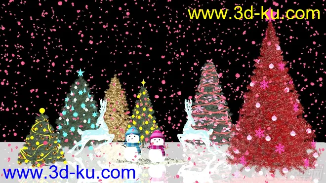 圣诞雪景·免费·祝大家双旦快乐模型的图片2