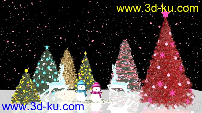 圣诞雪景·免费·祝大家双旦快乐模型的图片3