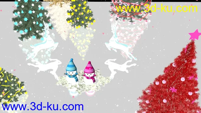 圣诞雪景·免费·祝大家双旦快乐模型的图片5