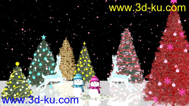 圣诞雪景·免费·祝大家双旦快乐模型的图片6