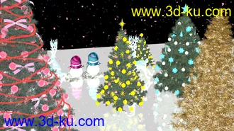 3D打印模型圣诞雪景·免费·祝大家双旦快乐的图片