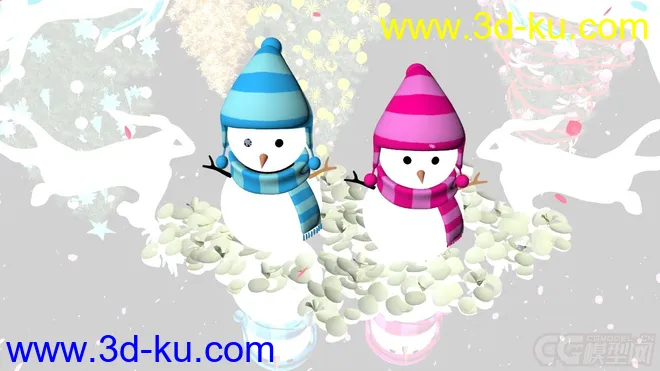 圣诞雪景·免费·祝大家双旦快乐模型的图片11
