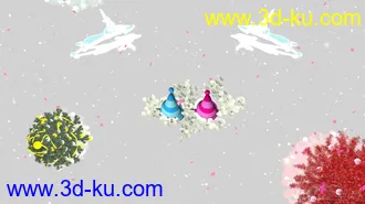 3D打印模型圣诞雪景·免费·祝大家双旦快乐的图片