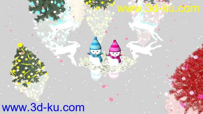 圣诞雪景·免费·祝大家双旦快乐模型的图片13