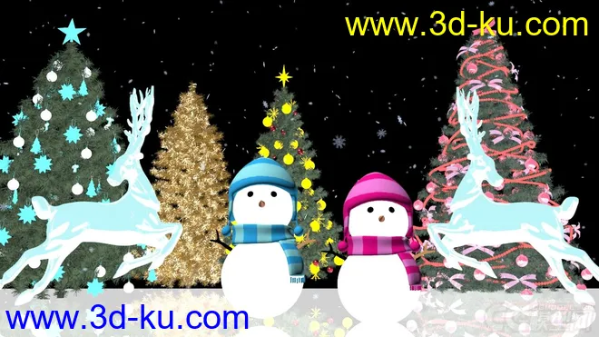 圣诞雪景·免费·祝大家双旦快乐模型的图片15