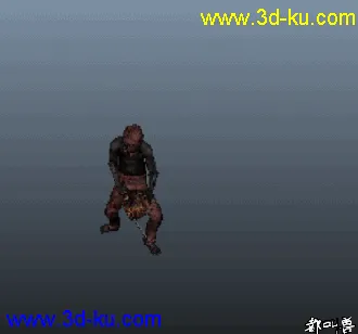 下的模型，自己做的绑定和动画，已导出FBX格式的图片