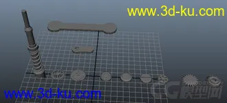 3D打印模型几个常用的螺丝的图片