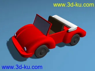 3D打印模型卡通风格的小汽车的图片