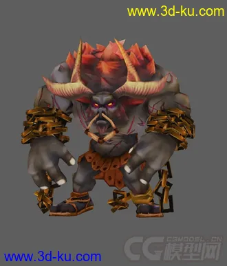 3D打印模型英雄联盟牛头酋长的图片