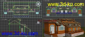 3D打印模型房屋的图片