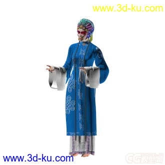 3D打印模型唱戏_小女子的图片