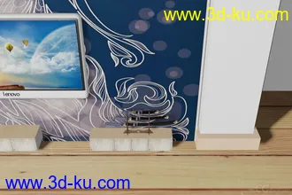 3D打印模型现代客厅(作业专用)的图片