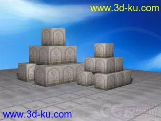 3D打印模型地板箱子的图片