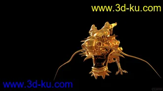 3D打印模型logo龙  有动画的图片