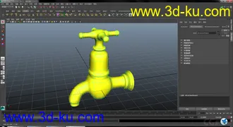 3D打印模型黄金水龙头的图片