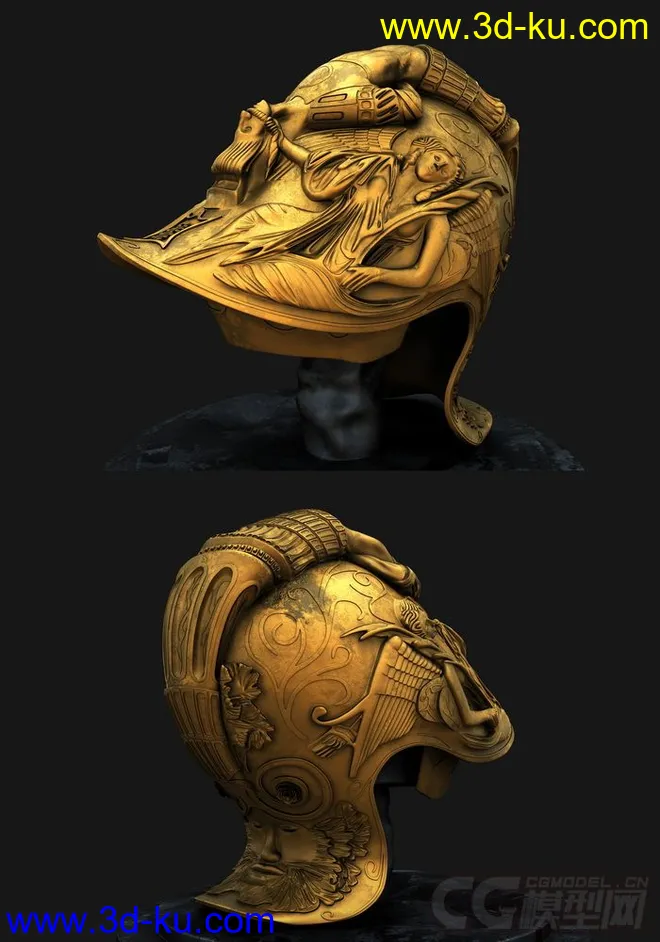 一个中世纪欧洲头盔模型的图片2
