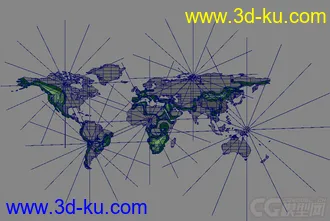 3D打印模型地图的图片