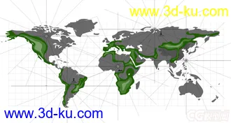 3D打印模型地图的图片