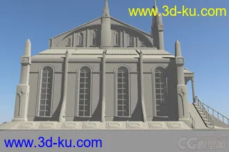3D打印模型一个简单的小房子（我都倒角了）的图片
