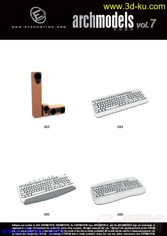 电脑、鼠标、键盘、电话模型的图片10