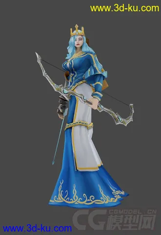 3D打印模型英雄联盟寒冰射手艾希的图片