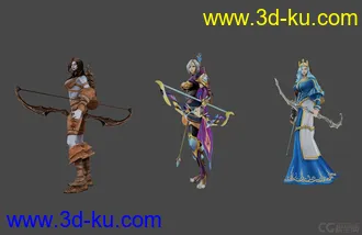 3D打印模型英雄联盟寒冰射手艾希的图片