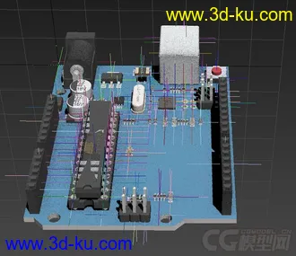3D打印模型电路板 主板的图片